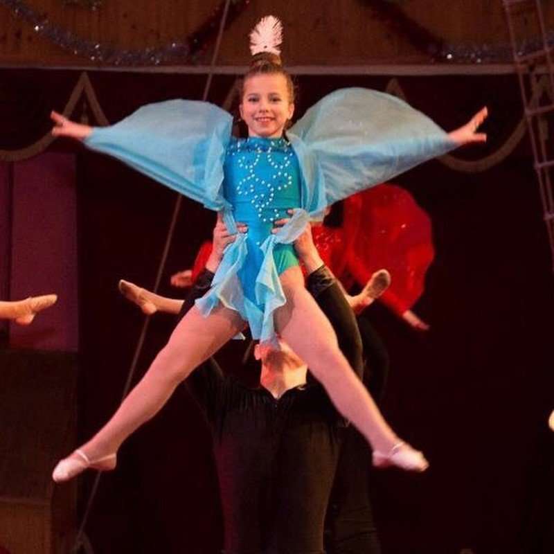 Дочка Юлии Барановской продемонстрировала успехи в цирковом искусстве
