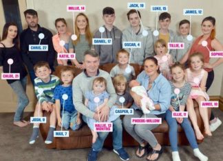 У найбільшій британській родині народився 19-й дитина.