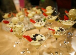 Десерт Морозиво з зеленим чаєм.