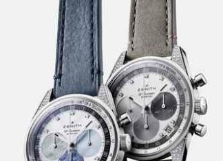 Самі жіночні хронографи zenith з перламутром і діамантами