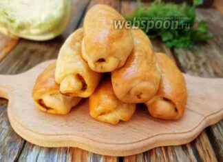 Міні-рулети з капустою