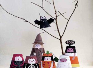 Декор на хеллоуїн своїми руками. Іграшки з паперу