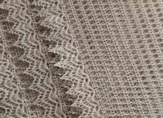 Цікава і складна обв’язка (облямівка) серветки гачком